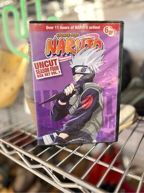 Naruto Uncut Season 4 Vol 1 DVD Box Set Anime Shonen Jump Kakashi 6-Disc